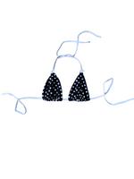 Load image into Gallery viewer, Priscilla Polkadot Triangle Bikini Top
