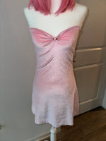 Load image into Gallery viewer, Baby Pink Velvet Mini Dress
