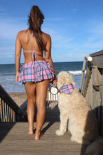 Load image into Gallery viewer, Britney Pink Plaid Swim Skirt
