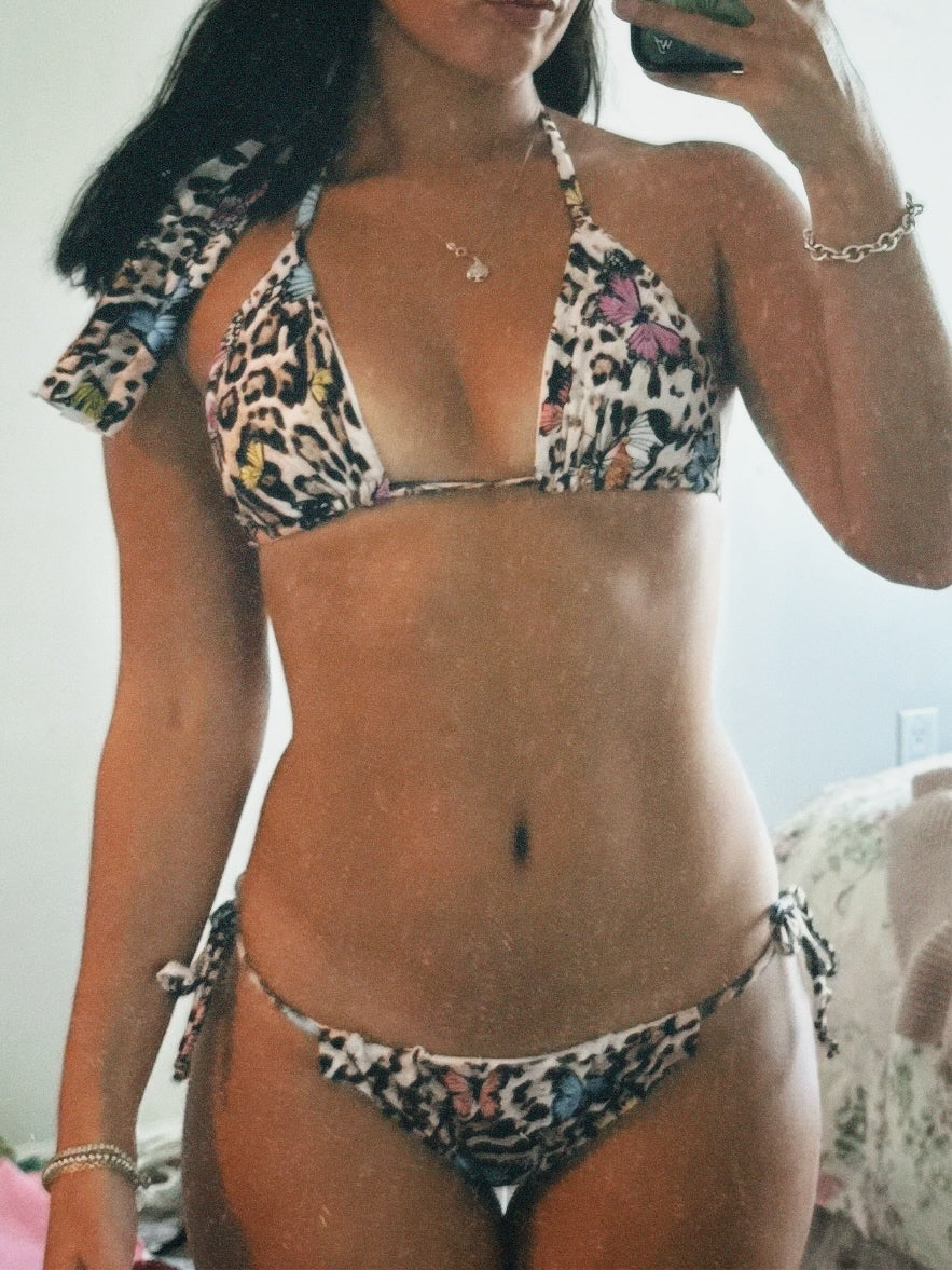 Wild Butterfly Scrunchie Bikini Bottom