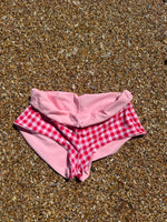 Load image into Gallery viewer, Baby Doll Booty Short Gingham Bikini Bottom
