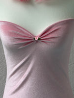 Load image into Gallery viewer, Baby Pink Velvet Mini Dress
