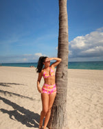 Load image into Gallery viewer, Pink Hibiscus Swim Shorts
