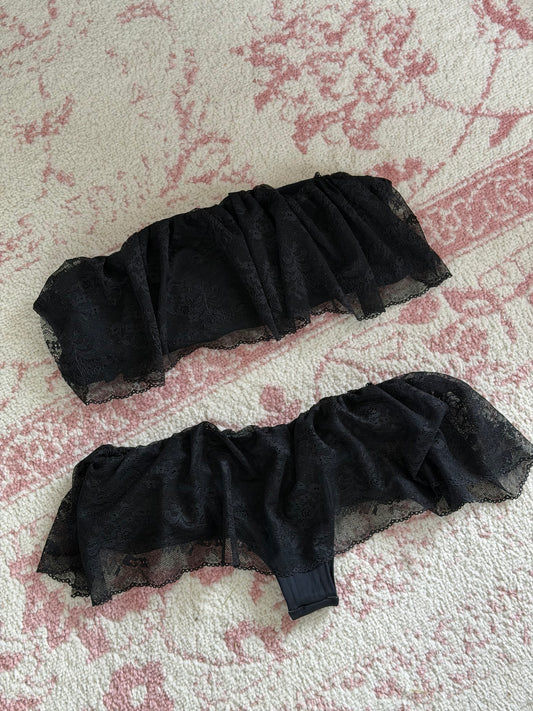 Louisa Bikini Skirt in Vintage Lace