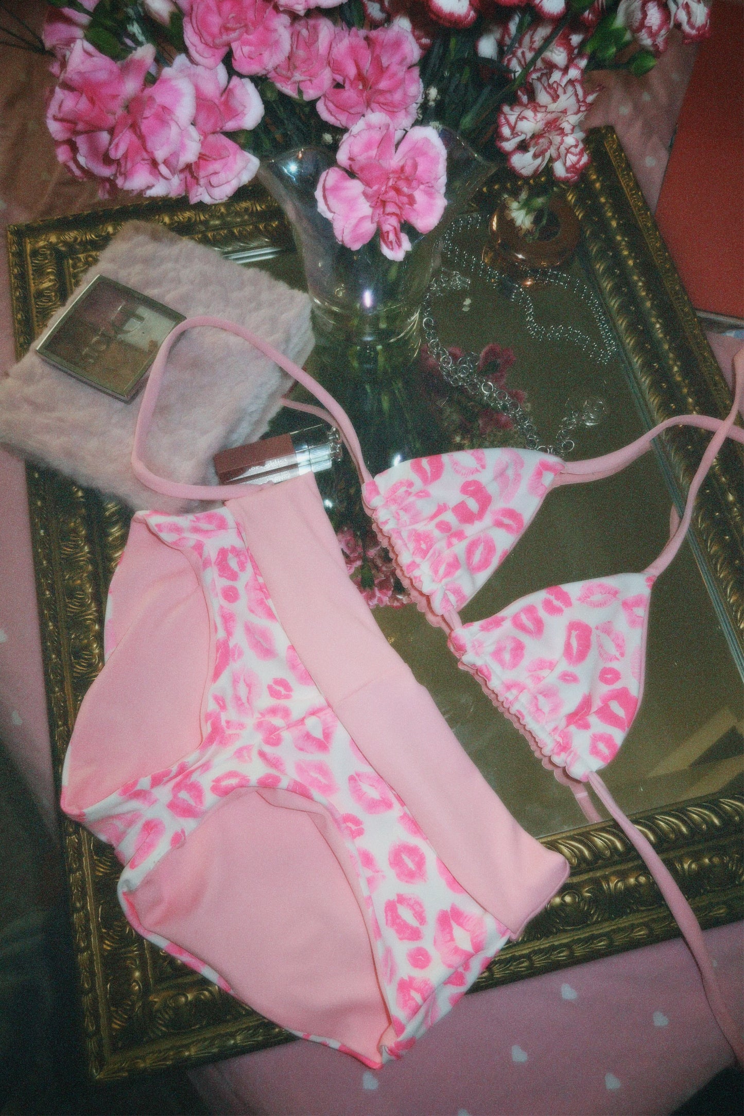 Pink Kisses Triangle Top
