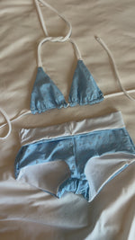 Load and play video in Gallery viewer, Sky Kisses Swim Shorts

