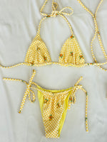 Load image into Gallery viewer, Mia Honey Triangle Bikini Top
