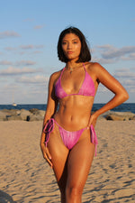 Load image into Gallery viewer, Lavender Triangle Bikini Top
